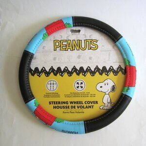 Snoopy Woodstock Sitting On Roof Peanuts Steering Wheel Cover
